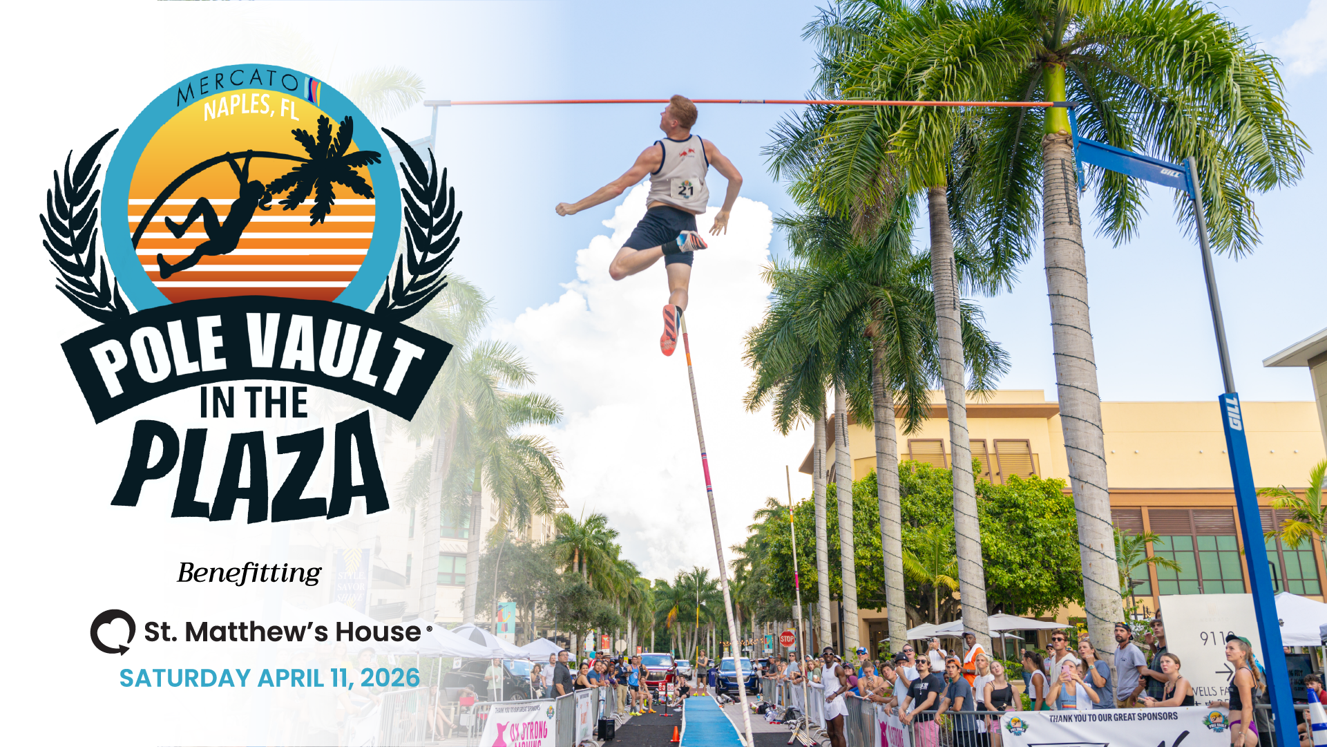 April 11th Pole Vault in the Plaza